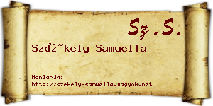 Székely Samuella névjegykártya
